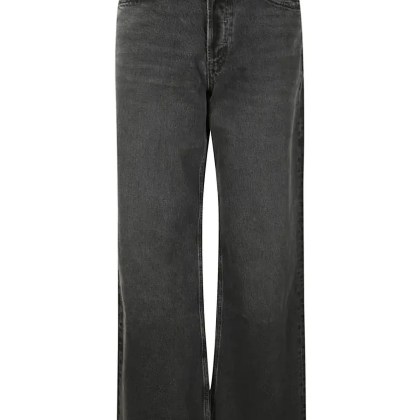 Agolde - High-Waisted Black Jeans With Hidden Button Closur - Größe 28 - schwarz Agolde - High-Waisted Black Jeans With Hidden Button Closur - Größe 28 - schwarz