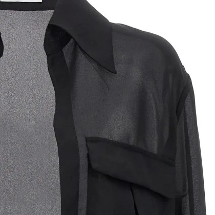 Mônot - 'Georgette' Shirt - Größe 2 - schwarz – Bild 3