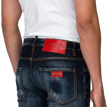 My Brand - MYBRAND RED ON BLUE JEANS BLUE - Größe 34 - blue – Bild 3