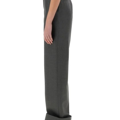 Valentino Garavani - Straight Wide-Leg Virgin Wool Pants - Größe 42 - grau – Bild 2