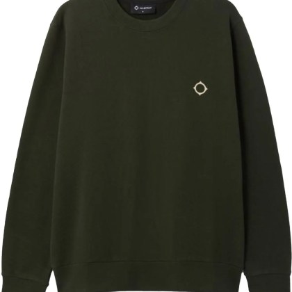 MA. STRUM - Mastrum Back Logo Sweaters Groen Mas4518 M306 Oil - Größe L - grün MA. STRUM - Mastrum Back Logo Sweaters Groen Mas4518 M306 Oil - Größe L - grün