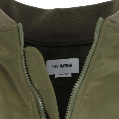 Hed Mayner - Green Nylon Zip Jacket With Ribbed Details - Größe M - green – Bild 4