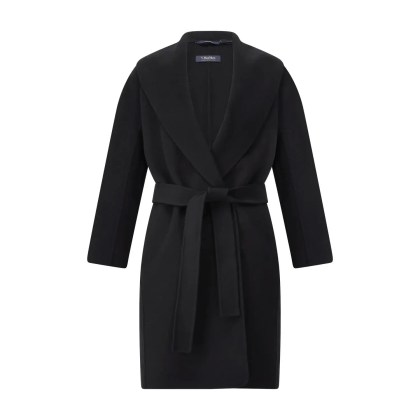 S Max Mara - Mantel Messi aus Schurwolle - Größe 42 - schwarz S Max Mara - Mantel Messi aus Schurwolle - Größe 42 - schwarz
