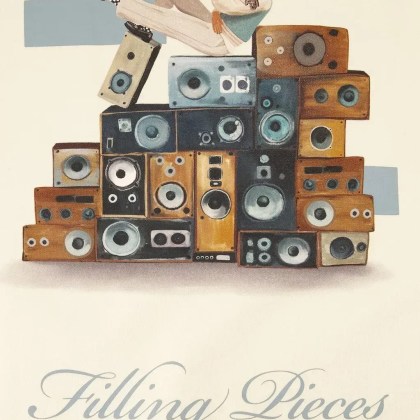 Filling Pieces - Sweatshirt Speaker Wall Antique White - Größe XL - weiß – Bild 2