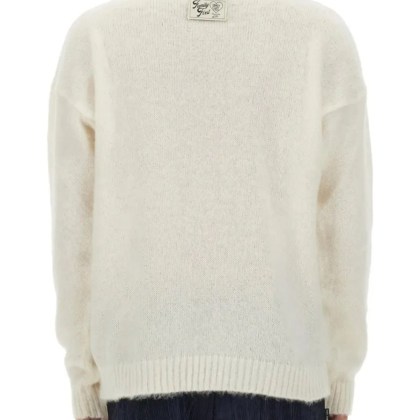 Family First - Relaxed Fit Knitted Polo - Größe S - weiß – Bild 3