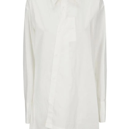 Yohji Yamamoto - Asymmetric White Shirt - Größe 2 - weiß Yohji Yamamoto - Asymmetric White Shirt - Größe 2 - weiß