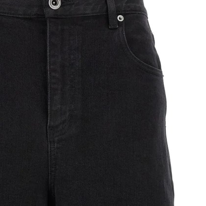 self-portrait - Black Barrel Leg' Jeans - Größe 25 - schwarz – Bild 3