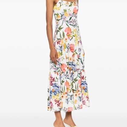 Farm Rio - Greek Garden Long Dress - Größe L - bunt – Bild 3