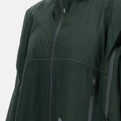 And Wander - Functional Waterproof Jacket With Hood - Größe S - grün – Bild 2