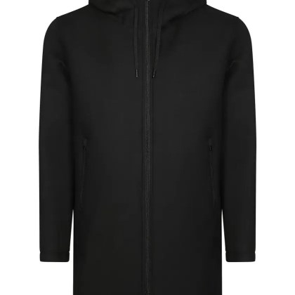 Herno - Black Scuba Jacket With Hood And Design - Größe 50 - schwarz Herno - Black Scuba Jacket With Hood And Design - Größe 50 - schwarz