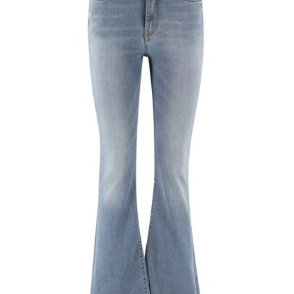 Pinko - High-Waisted Flared Five Pocket Jeans - Größe 31 - blau Pinko - High-Waisted Flared Five Pocket Jeans - Größe 31 - blau