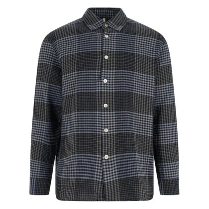 Sunflower - "Studio" Checked Shirt Blue - Größe M - blau Sunflower - "Studio" Checked Shirt Blue - Größe M - blau