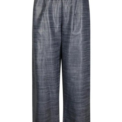 Maria Calderara - Trousers With Contrasting Elastic Waist - Größe 2 - blau Maria Calderara - Trousers With Contrasting Elastic Waist - Größe 2 - blau