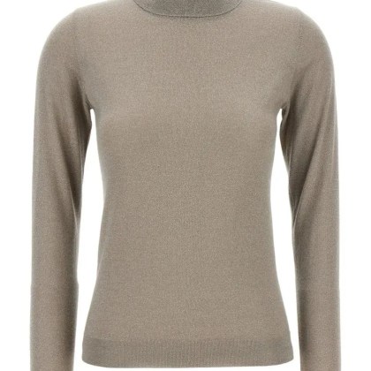 Brunello Cucinelli - Sparkling%27 Turtleneck Sweater - Größe M - beige Brunello Cucinelli - Sparkling%27 Turtleneck Sweater - Größe M - beige