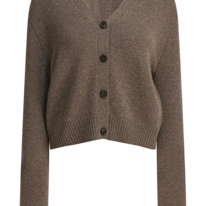 Lisa Yang - Cropped Cashmere Cardigan With V-Neckline - Größe 2 - braun Lisa Yang - Cropped Cashmere Cardigan With V-Neckline - Größe 2 - braun
