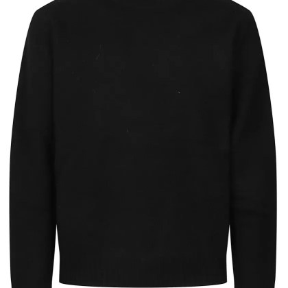 Axel Arigato - Crew Neck Black Wool Blend Sweater - Größe M - schwarz Axel Arigato - Crew Neck Black Wool Blend Sweater - Größe M - schwarz