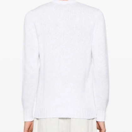 Drumohr - Crew Neck Sweater - Größe 54 - weiß – Bild 3