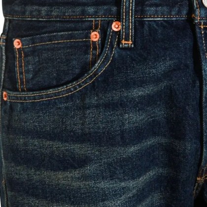 Levi's - Straight-Leg Dark Wash Levi's Jeans With Vintage D - Größe 33 - blau – Bild 3