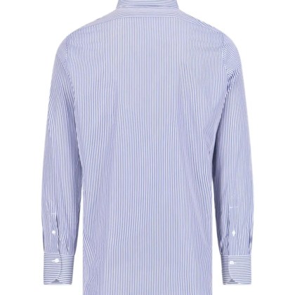 Finamore - Blue Cotton Striped 1925 Button-Up Shirt - Größe 39 - blau Finamore - Blue Cotton Striped 1925 Button-Up Shirt - Größe 39 - blau