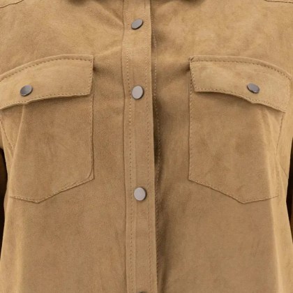 Salvatore Santoro - Beige Ovine Leather Shirt - Größe 40 - beige – Bild 3