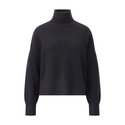 Samsøe Samsøe - Stehkragenpullover Nola - Größe L - schwarz Samsøe Samsøe - Stehkragenpullover Nola - Größe L - schwarz