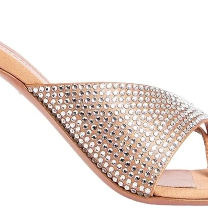 Amina Muaddi - Amina Muaddi Shiona Slipper Crystals 95 Mules - Größe 37 - orange Amina Muaddi - Amina Muaddi Shiona Slipper Crystals 95 Mules - Größe 37 - orange