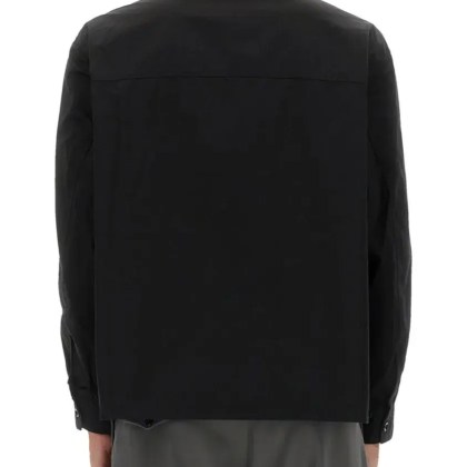 Lemaire - Boxy Black Cotton Pajama Shirt - Größe L - schwarz – Bild 3