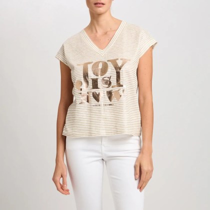 Marc Aurel - Leinenshirt - Größe 36 - creme – Bild 4