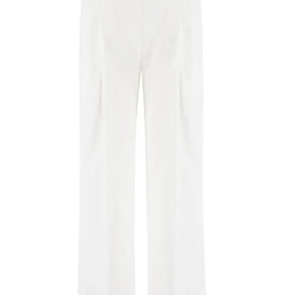 Le Tricot Perugia - Wide Trousers With Elasticated Waistband - Größe 44 - weiß Le Tricot Perugia - Wide Trousers With Elasticated Waistband - Größe 44 - weiß