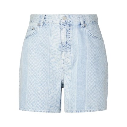 Lala Berlin - Jeansshorts Pippa mit Muster - Größe M - blau Lala Berlin - Jeansshorts Pippa mit Muster - Größe M - blau