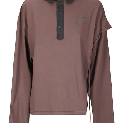 Ottolinger - Long-Sleeved Polo T-Shirt - Größe S - pink Ottolinger - Long-Sleeved Polo T-Shirt - Größe S - pink
