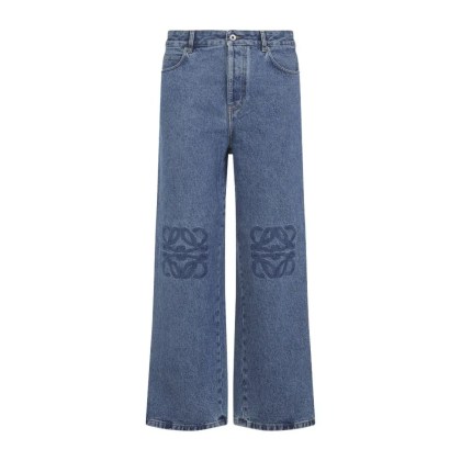 Loewe - Relaxed Straight-Leg Jeans With Tonal Embroidery A - Größe 50 - blau Loewe - Relaxed Straight-Leg Jeans With Tonal Embroidery A - Größe 50 - blau