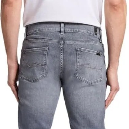 Seven for all Mankind - Slimmy Tapered Stretch Tek Ampersan - Größe 34 - grau – Bild 3