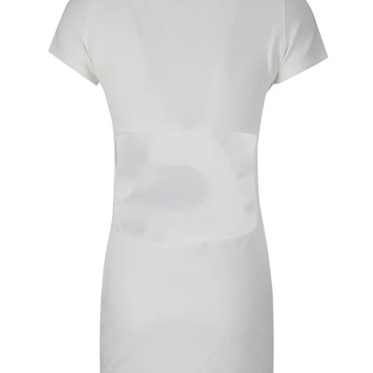 MOWALOLA - Polo Shirt Dress - Größe M - weiß – Bild 4