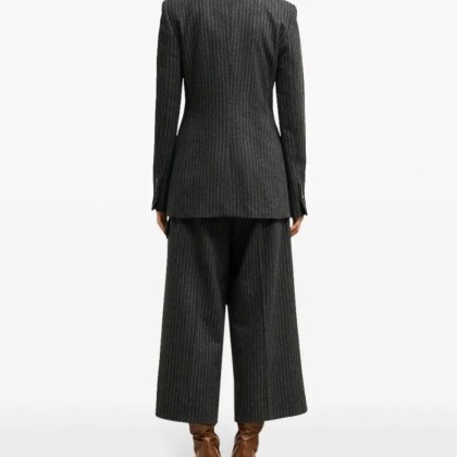 AMI Paris - Double Breasted Wool Coat - Größe 36 - schwarz – Bild 2