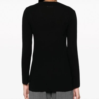 Malo - Crew Neck Knitwear With Elegant Fit And Soft Textu - Größe 40 - schwarz – Bild 3