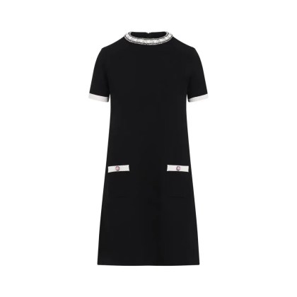 Valentino Garavani - Black Short Sleeves Dress - Größe S - schwarz Valentino Garavani - Black Short Sleeves Dress - Größe S - schwarz