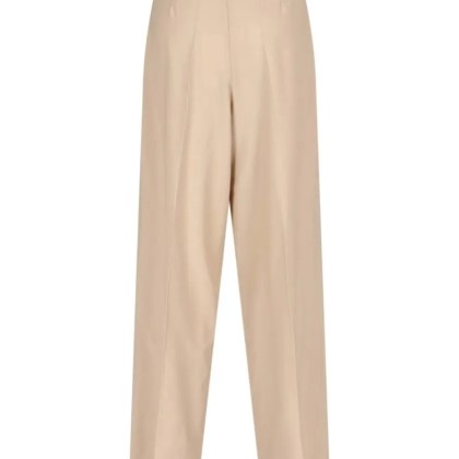 Sa Su Phi - High-Waisted Wide-Leg Trousers With Front Pleats - Größe 40 - beige – Bild 4