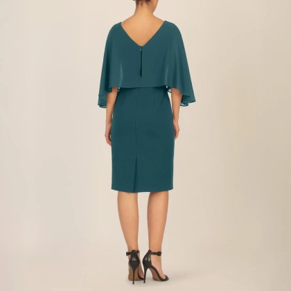 Apart - Kleid mit Chiffoncape - Größe 36 - grün