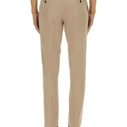 Zegna - Straight-Leg Tailored Cotton Pants - Größe 52 - pink – Bild 3