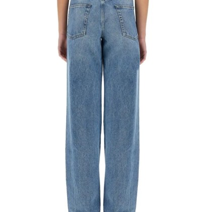 Stella McCartney - Straight-Leg Jeans With Contrasting Panels - Größe 27 - blau – Bild 3