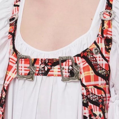 Chopova Lowena - Atomic Cotton Taffeta Midi Dress - Größe M - white – Bild 4