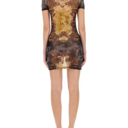 Jean Paul Gaultier - Mini "Medaillon" Dress - Größe S - bunt – Bild 3