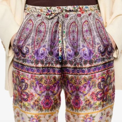 Pierre-Louis Mascia - Relaxed-Fit Floral And Paisley Print Trousers - Größe XS - beige – Bild 2