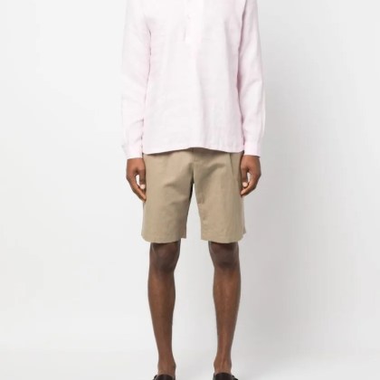 Doppiaa - Long Sleeve Buttoned Polo - Größe 39 - pink – Bild 3