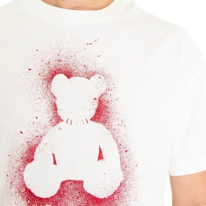 Palm Angels - Heren Spray Bear T-Shirt Wit - Größe XL - weiß – Bild 3
