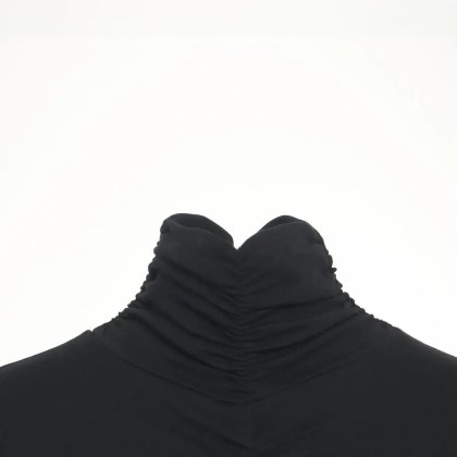 Thom Krom - Midi dress with cut-outs and turtleneck - Größe M - schwarz – Bild 3