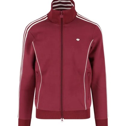 Adidas - Logo Zip Sweatshirt – Bordeaux - Größe XS - rot Adidas - Logo Zip Sweatshirt – Bordeaux - Größe XS - rot