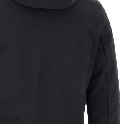 Rrd - Boxy Black Jacket With Hood And Contrasting Inner - Größe 50 - schwarz – Bild 4