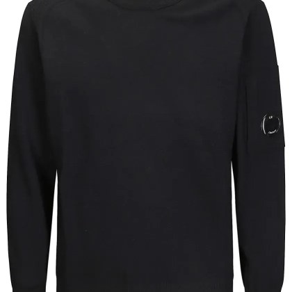 CP Company - Crew Neck Merino Wool Sweater - Größe M - schwarz CP Company - Crew Neck Merino Wool Sweater - Größe M - schwarz